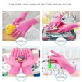 thumbnail image 5 of Guantes desechables de nitrilo rosa, 50 100 unidades, talla XS, para mujer, niña, niños, limpieza del hogar, salón, guantes de vinilo, látex negro, sin polvo, talla XL, 5 of 5