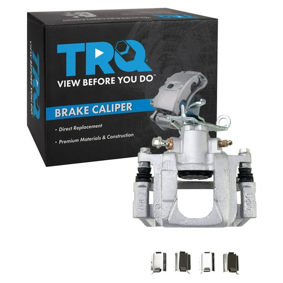 TRQ Rear Right Brake Caliper w/Bracket Passenger Side Compatible with 2009-2013 Dodge Journey