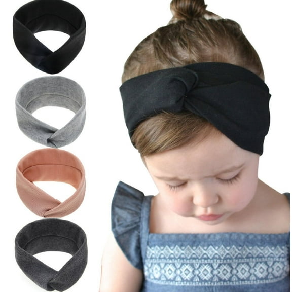 4-Pack Lace Bow Baby Headbands – Adorable Toddler Hair Band Accessories for Stylish Headwear TIKA