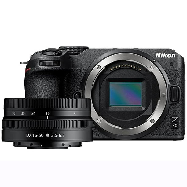 Nikon Z 30 w/NIKKOR Z DX 16-50mm f/3.5-6.3 VR Kit - Walmart Nikon Z 30 w/NIKKOR Z DX 16-50mm f/3.5-6.3 VR Kit - Walmart