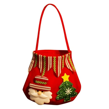 

Christmas Ornament Christmas Decorations Non Woven Snowman Tote Bag Small Candy Bag