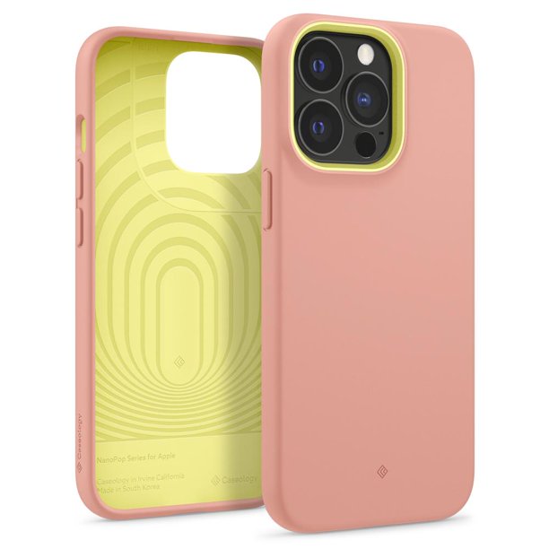 Iphone 13 Pro Max Case Caseology Nano Pop For Apple Iphone 13 Pro Max Silicone Case Peach Pink Walmart Com