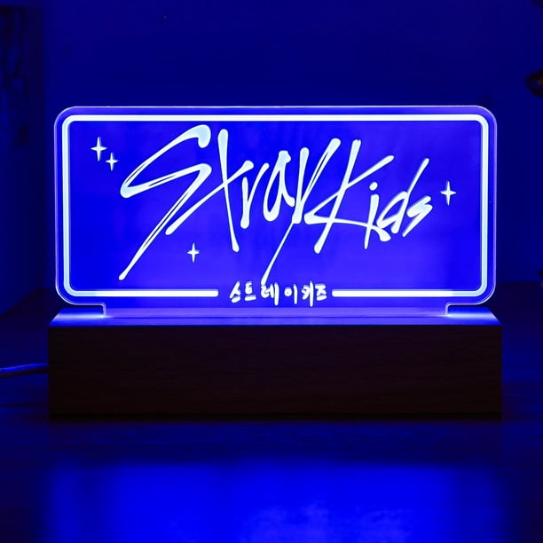 Luz nocturna LED X9H8N9 Kpop Stray Kids, 7 colores ajustables