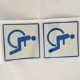 thumbnail image 4 of 2 Packs Disabled Car Window Stickers-Self Adhesive Vinyl-Disability Handicapped Aids, 4 of 5