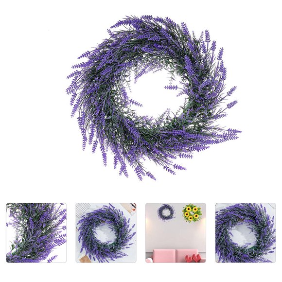 Moluckfu 1Ud Guirnalda De Lavanda Simulada Para De Hogar En Material Plástico
