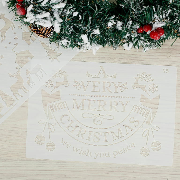 Large Christmas Stencils and Templates for Painting on Wood - Reusable  Stencil S 313090032098