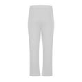 thumbnail image 4 of Fleece Lined Sweatpants for Men Elastic Waist Drawstring Straight Leg Joggers with Pockets White XL, 4 of 4