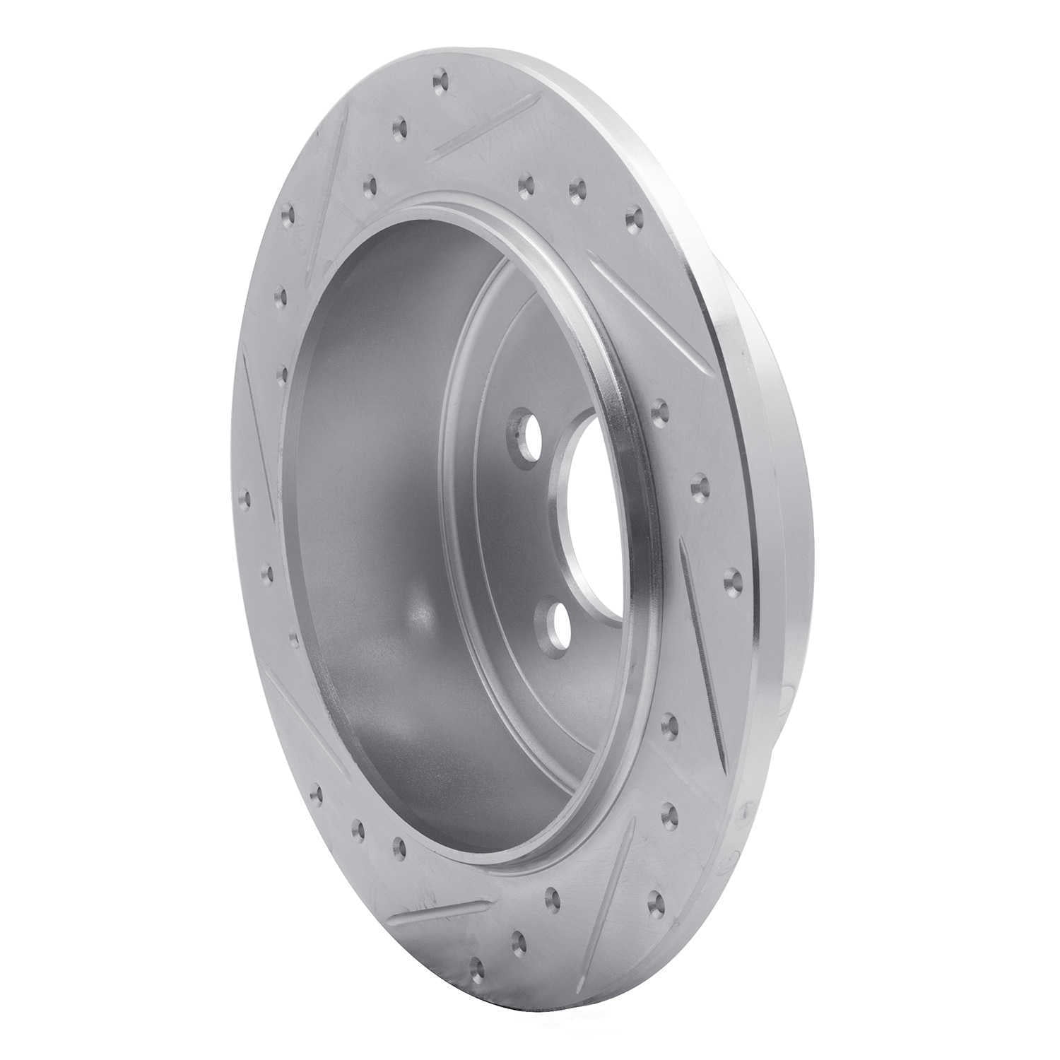Dynamic Friction Company 631-42019R DFC Brake Rotor - Drilled And Slotted - Silver