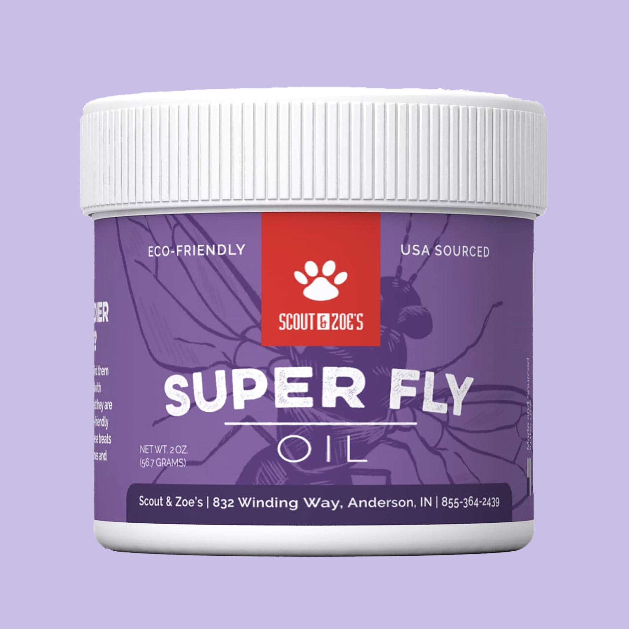 Scout & Zoe's: Super Fly Black Soldier Fly - Larvae Oil - 1oz Jar, All Pets, Reptile-Amphibian-Dog-Cat, Single Ingredient Sustainable Protein Enhancer