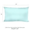 thumbnail image 3 of Spasilk Satin Pillowcase for Hair and Face Beauty, King Size, 1 Pack, Aqua, 3 of 6