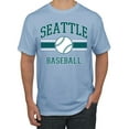 thumbnail image 1 of Wild Bobby City of Seattle Baseball Fantasy Fan Sports Men's T-Shirt, Light Blue, Large, 1 of 6