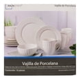 thumbnail image 4 of Vajilla Mainstays de Cerámica Decoración en Relieve 16 Piezas, 4 of 4