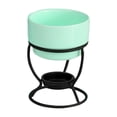thumbnail image 2 of CUTICATE Tea Light Porcelain Melting Pot Chocolate Fondue Pot Anniversary Snack Appliances Butter Heater Ceramic Hot Pot green, 2 of 8