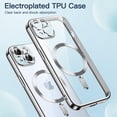 thumbnail image 3 of JETech Electroplated Case for iPhone 15 Plus 6.7-Inch, Camera Lens Full Protection, Compatible with MagSafe Wireless Charging, Shockproof Soft TPU Phone Cover (Silver), 3 of 7