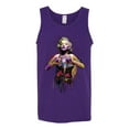 thumbnail image 2 of Wild Bobby Marilyn Monroe Watercolor Love Pop Culture Men Graphic Tank Top, Purple, Large, 2 of 5