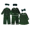 thumbnail image 3 of Pijamas suaves para niños, festival, para niñas y niños, pijamas navideños de franela de terciopelo, accesorios de vestir, conjunto a juego, 3 of 5