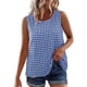 thumbnail image 4 of Camisas Y Tops de Verano de Mujer Cuello Redondo sin Mangas Camisa Cuadrada Top de Mujer Casual, 4 of 9