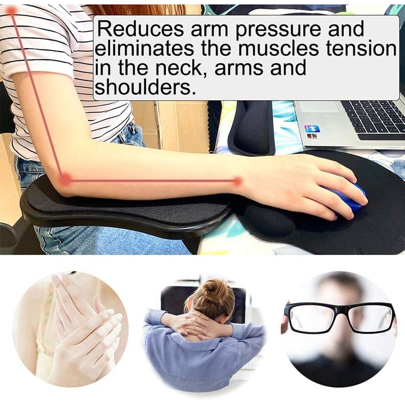 Desktop Computer Armrest Adjustable Wrist Support Pad Wrist Rest Armrest Extender with Comfortable Elbow Support Home Office Desk Accessories for Computer Arm Chair Yellow One size Walmart