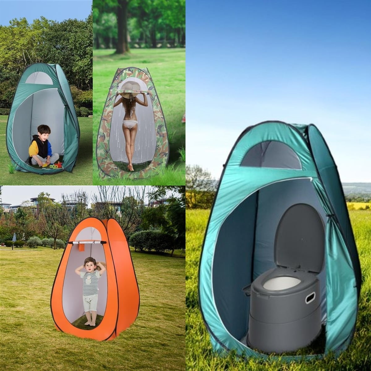 Outdoor Portable Tents Instant Pop Up Tent Camping Shower Toilet Changing Room 