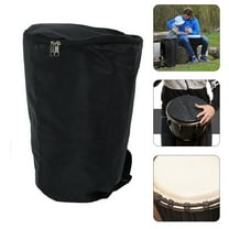 AURARMLET Oxford Djembe Case African Drum Bag Waterproof Black 1Pack 16.1X10.6X10.6in