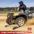 thumbnail image 2 of Costway 2 PCS Short Recovery Traction Boards Set with Jack Lift Base for 4WD ATV UTV SUV Black, 2 of 10