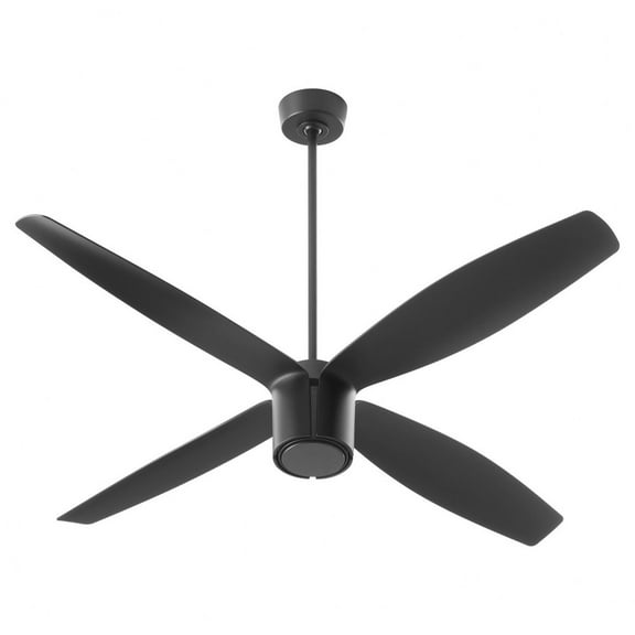3-116-15 Oxygen Lighting Samaran - 4 Blade Ceiling Fan-14 Inches Tall and 60 Inches Wide-Black Finish