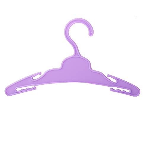 MSYO - Percha para ropa de muñeca (20 unidades), color morado, compatible con vestido de m MSYO MSYO
