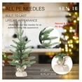 thumbnail image 2 of Christmas Tree Artificial 22in Realistic Mini PE Xmas Tree for Table Desk Home Christmas Decorations, 2 of 6