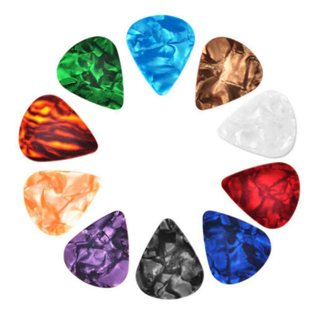 30PCS Guitar Picks Set, Assorted Thickness Guitar Plectrums for Acoustic, Electric Bass Guitar and Ukulele, Random Colors
