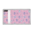 thumbnail image 2 of Cloth Wallet with Lanyard & Multiple Compartments Fashion Purse Zipper Clutch Bag for Cash Cards Coins Dog Paw Prints and Bows, 2 of 6
