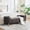 Coffee + Chenille + Foam, variant on 65.35"Wide Upholstered Flip-top Storage Accent Bed Bench, Corduroy Footrest Ottoman with Armrests&Backrest&2 Bolster Pillows Wood Legs for Living Room, End of Bed, Hallway, Entryway Bedroom. Ivory