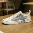 thumbnail image 3 of 2026 New Men'S Fashion Sneakers - All-Season Comfort, Lace-Up Low Tops for Casual Attire, Outdoor Activities, and Daily Wear，Thick Sole Casual & Sport Shoes with Star Pattern, White & Black Design, 3 of 9