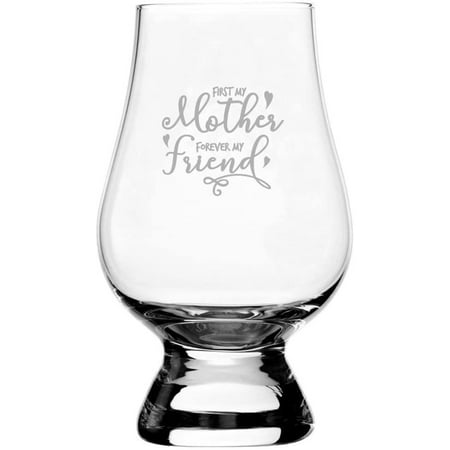 

1st My Mother Forever My Friend Mother s Day Etched 6.5oz Glencairn Whisky Glass