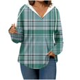 thumbnail image 5 of Ashirexll Hoodies for Women, Oversized Hoodies for Women, Fashion Ladies Plaid Hooded Sweatshirts Long Sleeve Hoodies for Fall, 5 of 5