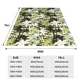 thumbnail image 3 of Honeii Hawaii Palms Print Fleece Blanket - Throw Blanket for Bed, Sofa, Couch, Camping, and Travel , Microplush Ultra Soft Warm Blanket-50"x40", 3 of 7