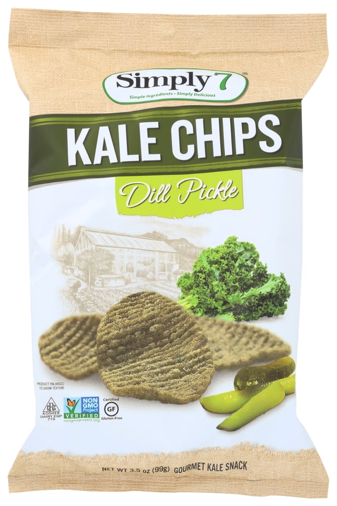 Simply 7 Kale Chips, Dill Pickle, 3.5 Oz.