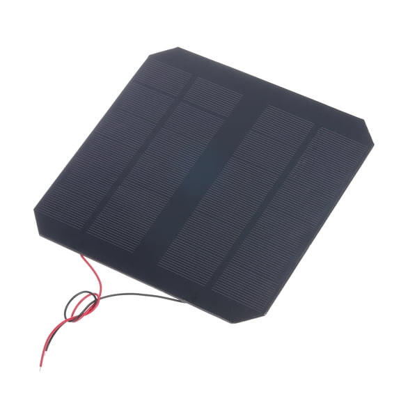 Uxcell 6V 3W 500mA Mini Solar Panels, Small Polycrystalline Solar Cell Panel with 2 Cable for DIY Electric Toy Materials Kits Charger, 145mm x 145mm