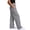 Gray, variant on Linen Pants for Women Palazzo High Waisted Lounge Work Trousers Slacks Business Button Down Summer Beach Long Trousers with Pockets,Camel 2XL