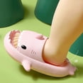 thumbnail image 3 of Zapatos deslizantes Deslizadores con forma de tiburón de dibujos animados para niños Sandalias antideslizantes de verano oso de fresa Electrónica, 3 of 5