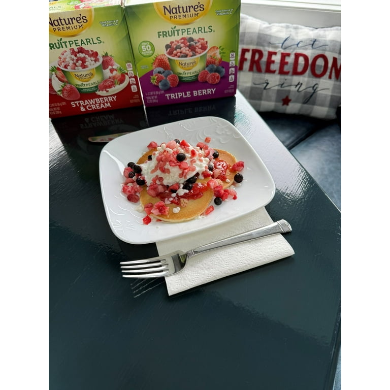 Nature's Premium Fruit Pearls, Frozen Fruit Snack, Triple Berry