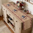 thumbnail image 4 of Sokhug Independence Day Table Runner - 71x13in Star Pattern Placemat for Dining, Multicolor E, 4 of 6