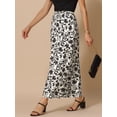 thumbnail image 4 of DARING DIVA Women's Floral Summer Elastic High Waisted A-Line Maxi Skirts XS Black, 4 of 6