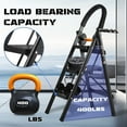 thumbnail image 5 of OUTMASTER Step Ladder, Adult Step Ladders 3 Step with Padded Handrail, Metal Portable Ladders, Black, 5 of 8