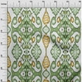 thumbnail image 3 of oneOone Rayon Green Fabric Asian Ikat Fabric For Sewing Printed Craft Fabric By The Yard 56 Inch Wide-9303, 3 of 4