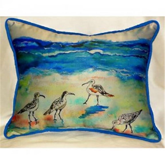 Betsys Sandpipers Throw Pillow, 16 x 20 in.