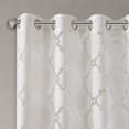 thumbnail image 3 of Madison Park Eden Fretwork Burnout Sheer Panel White 63" Panel, 3 of 4