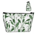 thumbnail image 4 of ZNDUO Travel Makeup Bag for Women Green Watercolor Leaf Pattern Toiletry Bag, Multifunctional Storage Bag Cosmetic Bag Make Up Organizer, 4 of 7