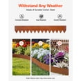 thumbnail image 2 of VEVOR Corten Steel Landscape Edging, 6-Pack 40 x 6 Inch Metal Edging for Landscaping with 8 Connecting Plates, Bendable Metal Garden Edge Border for Flower Bed, Yard Pathway, Rust, 2 of 9