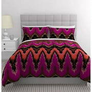 Wavy Chevron 3 Pc Duvet Set, Queen