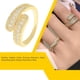 thumbnail image 4 of Jumpingount Anillo de apertura para mujer, decoración geométrica de circón, anillos de moda, decoraciones, joyería chapada para mujer, joyería para Ropa, zapatos y accesorios Miscelánea Jumpingount AP014809-00, 4 of 6